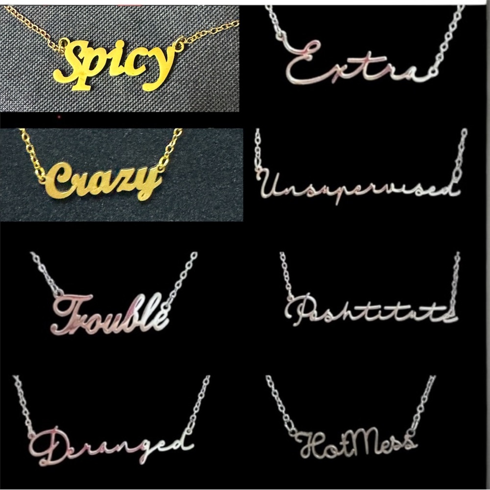 Snark by Steph | Sassy Word Necklaces – 8 Styles to Choose From